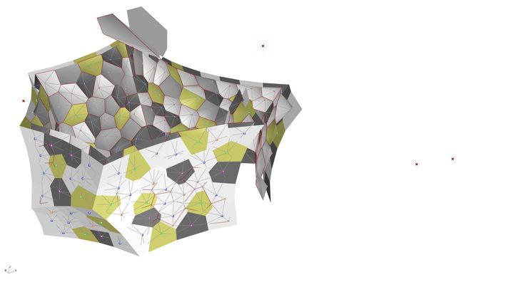 The final FabPod form, with all the correct intersections and materials.