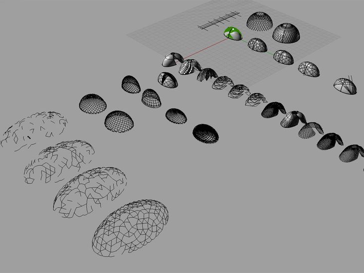 Development of strategies to propagate a single length of timber on an elliptical surface