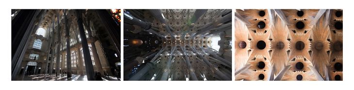 Figure 1 – Sunlight washing over hyperboloids in the Sagrada Família